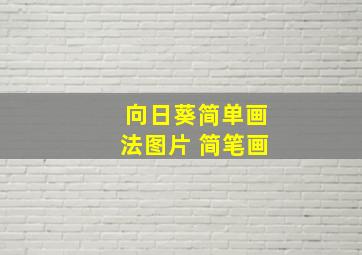 向日葵简单画法图片 简笔画